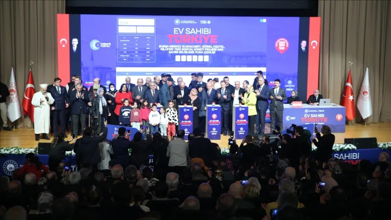 Tirage au sort des maisons à construire à Bursa dans le cadre du 