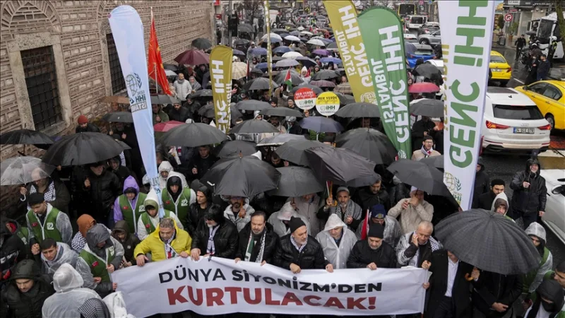 У Стамбулі відбулася акція протесту проти Ізраїлю та США